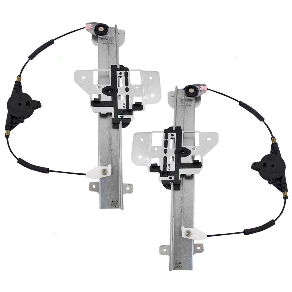 Pair Power Window Lift Regulators fit 1995-1997 Lincoln Town Car Rear Set