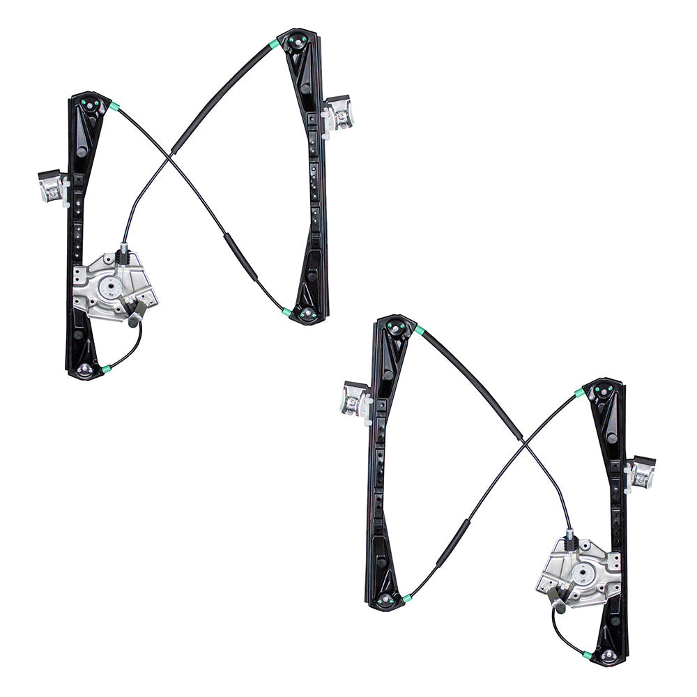 Driver and Passenger Front Power Window Lift Regulators Compatible with 2000-2002 S-Type LS YW4Z5423209AA YW4Z5423208AA-PFM