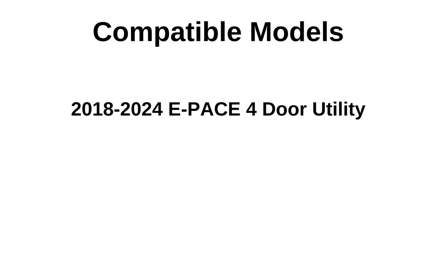 Passenger Right Side Rear Door Window Door Glass Compatible with Jaguar E-PACE 2018-2024 Models