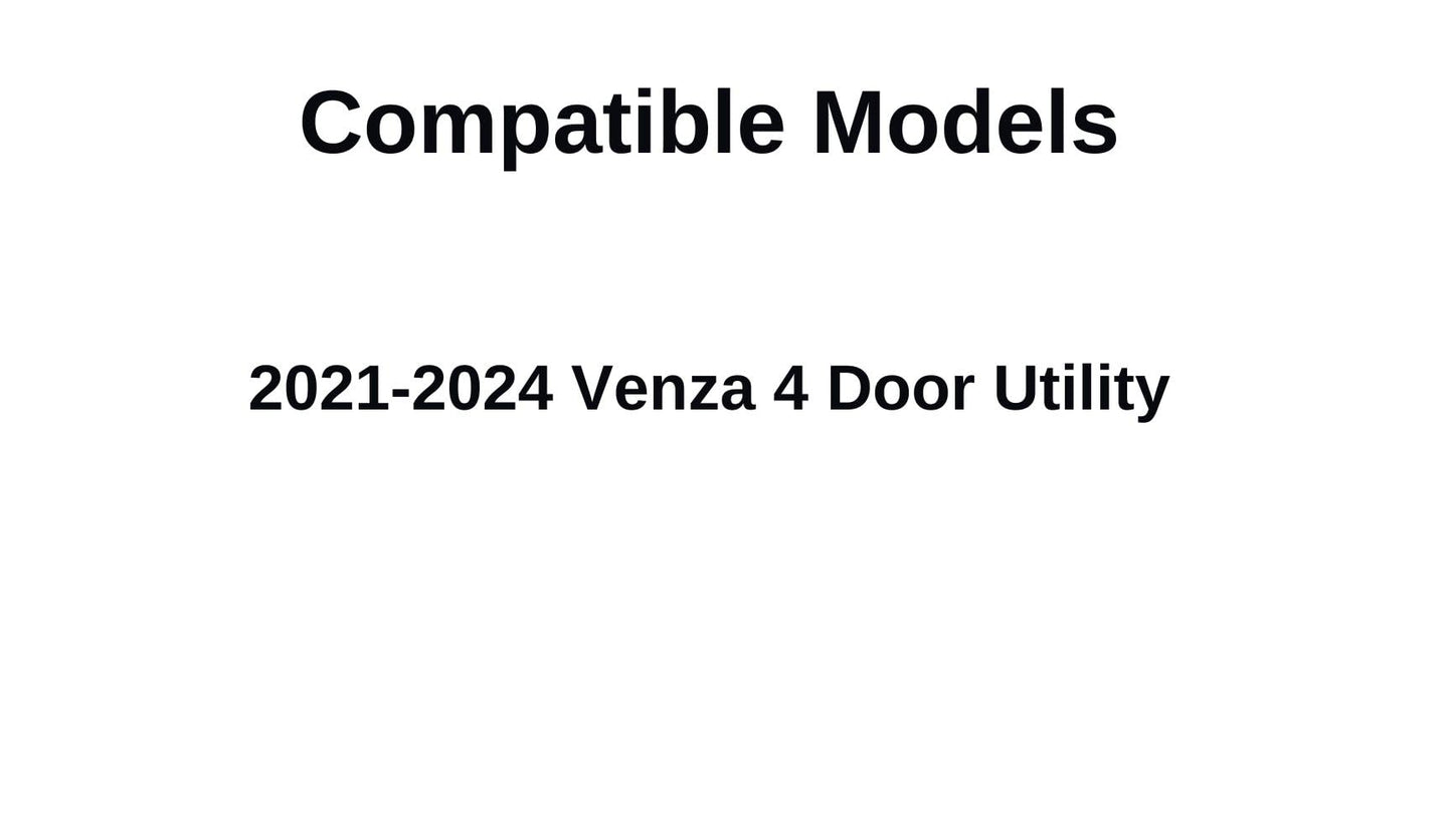 Privacy Driver Left Side Rear Door Window Door Glass Compatible with Toyota Venza 2021-2024 Models