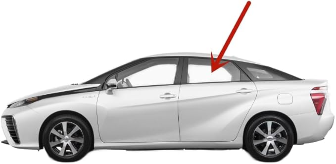 Laminated Driver Left Side Rear Door Window Door Glass Compatible with Toyota Mirai 2016-2020 Models