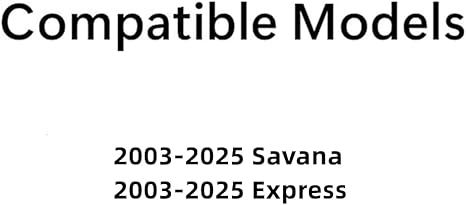 Stationary Driver Left Side Rear Window Glass Compatible with Chevrolet Express/GMC Savana 2003-2025 Models