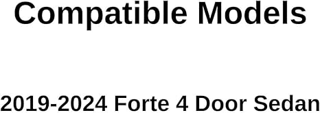 Driver Left Side Front Door Window Door Glass Compatible with Kia Forte 2019-2024 4-Door Sedan Models