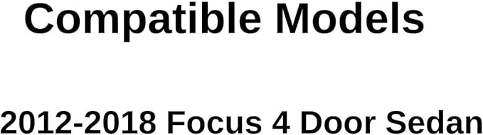 Heated Back Window Back Glass Compatible with Ford Focus 4 Door Sedan 2012-2018 Model