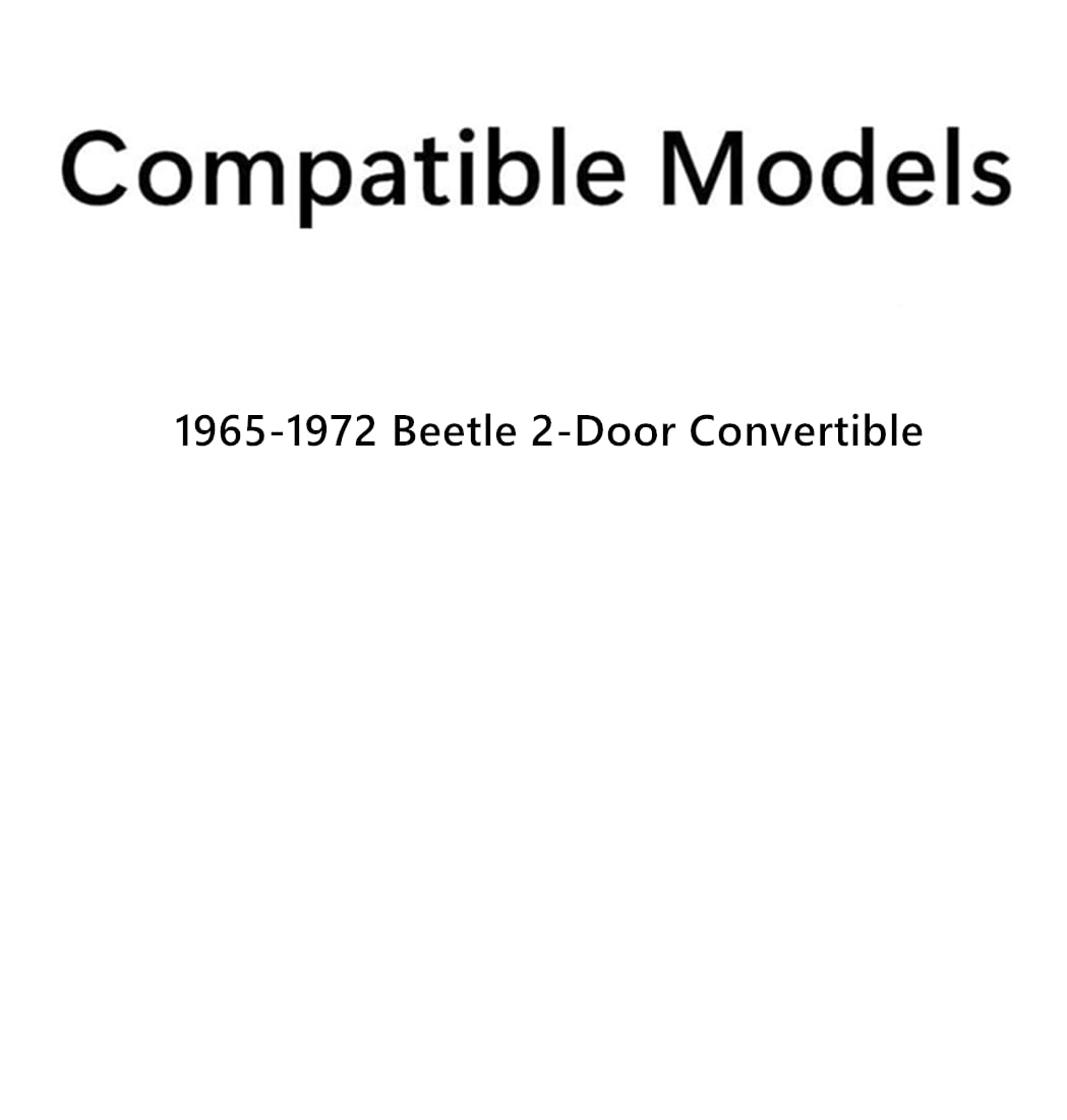 Laminated Front Windshield Window Glass Compatible with Volkswagen Old Beetle 1965-1972 2-Door Convertible Models