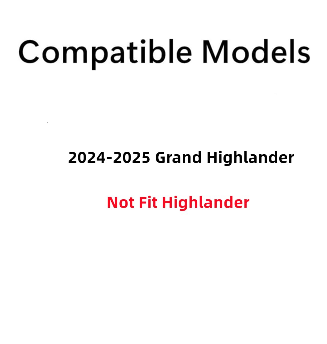 Tempered Driver Left Side Front Door Window Door Glass Compatible with Toyota Grand Highlander 2024-2025 Models (Not For Highlander)