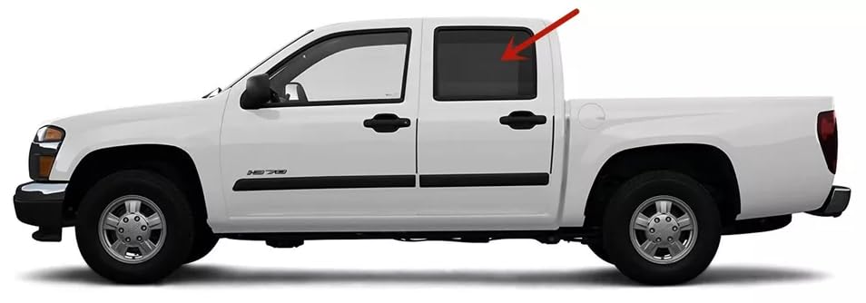Tempered Privacy Driver Left Side Rear Door Window Door Glass Compatible with Isuzu i-370/ i-350 4-Door Crew Cab 2006-2010 Models