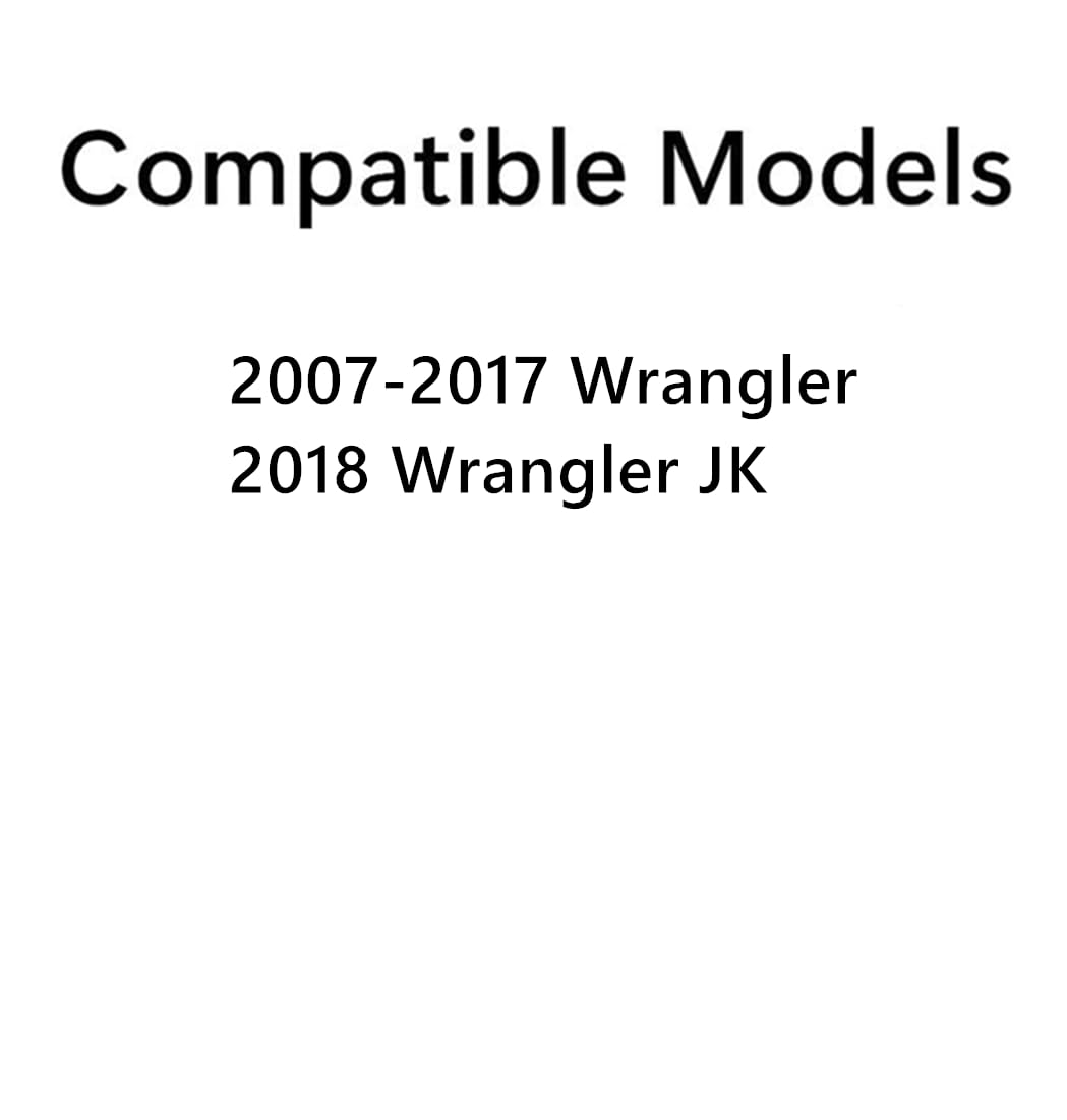 Passenger Right Side Front Door Window Door Glass Compatible with Jeep Wrangler 2007-2017 Models/ Wrangler JK 2018 Models