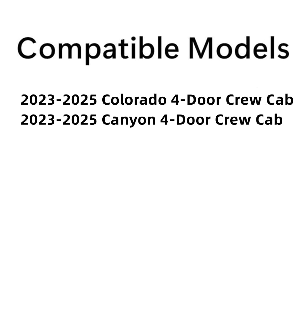 Tempered Driver Left Side Rear Door Window Door Glass Compatible with GMC Canyon / Chevrolet Colorado 4-Door Crew Cab Pickup 2023-2025 Models