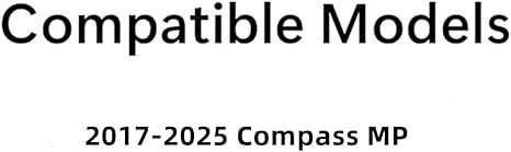 Driver Left Side Front Door Window Door Glass Compatible with Jeep Compass MP 2017-2025 Models