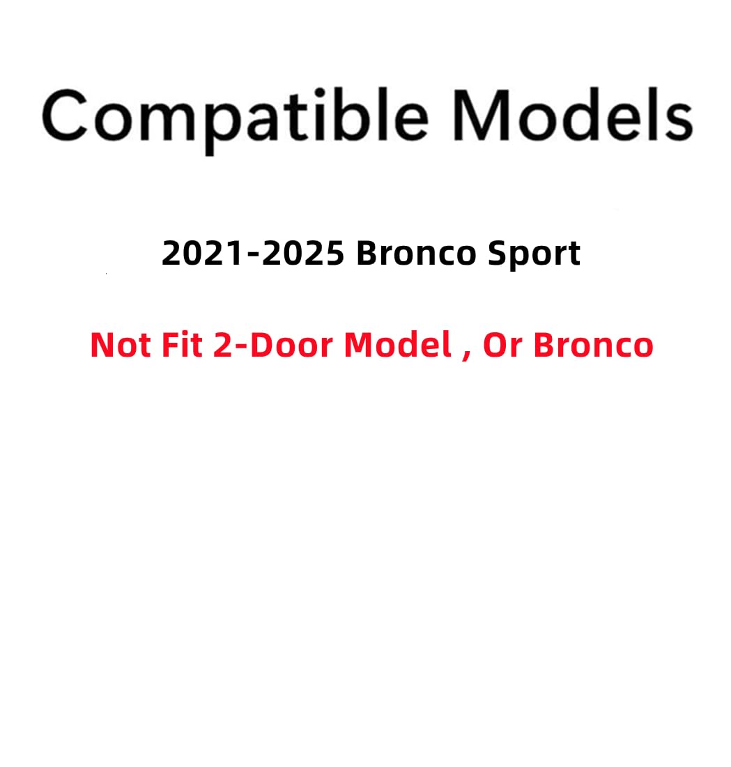 Passenger Right Side Quarter Window Quarter Glass Compatible with Ford Bronco Sport 2021-2025 Models (Not for Bronco)