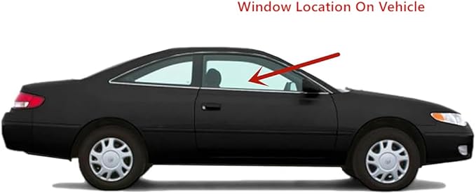 Driver Left Side Door Window Door Glass Compatible with Toyota Solara 1999-2003 Models