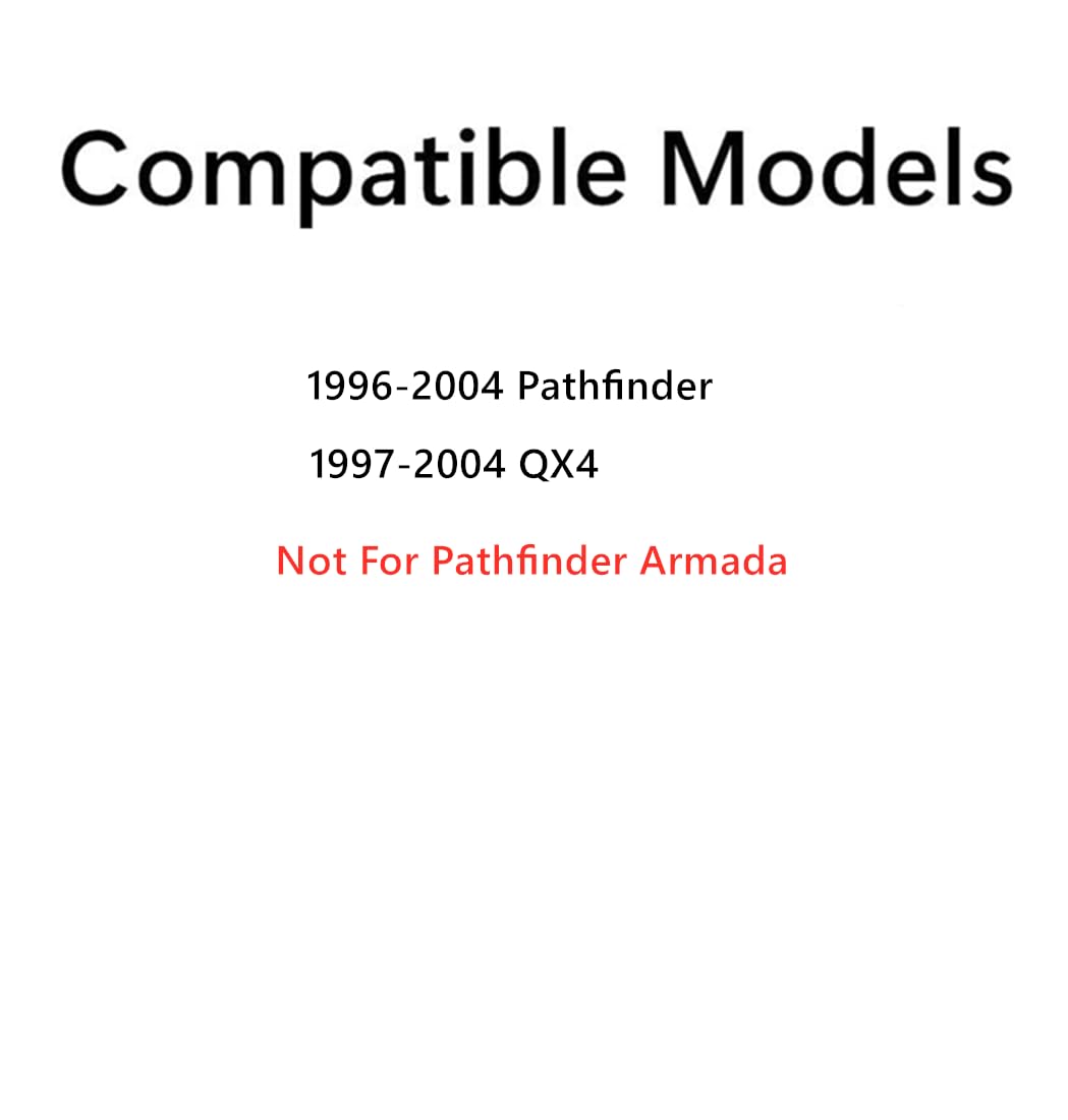 Tempered Passenger Right Side Rear Vent Window Vent Glass Compatible with Nissan Pathfinder / Infiniti QX4 1996-2004 Models Glass Only