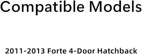 Driver Left Side Rear Door Window Door Glass Compatible with Kia Forte 4 Door Hatchback 2011-2013 Models