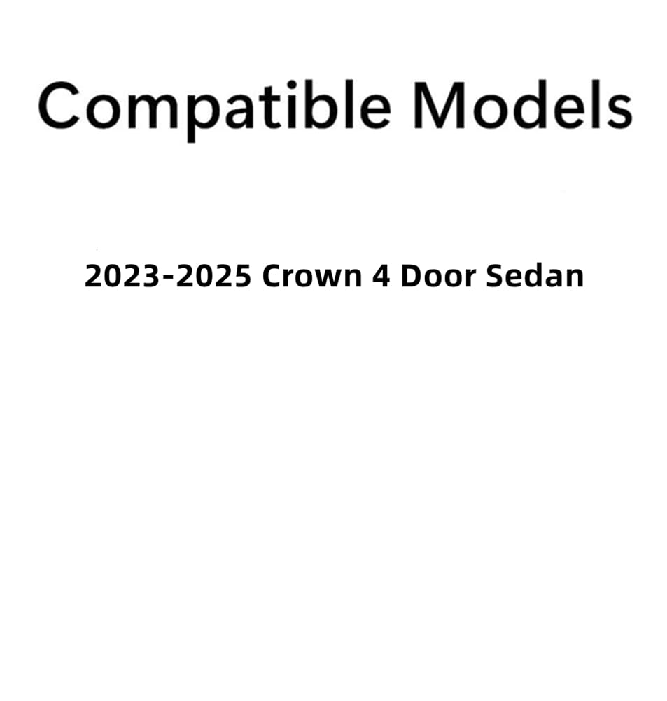 Tempered Driver Left Side Front Door Window Glass Compatible with Toyota Crown 2023-2025 Models
