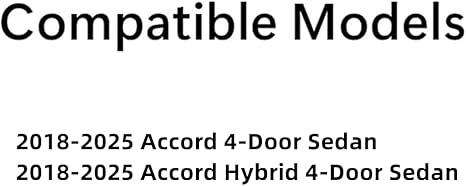 Driver Left Side Rear Door Window Door Glass Compatible with Honda Accord 4 Door Sedan 2018-2025 Models