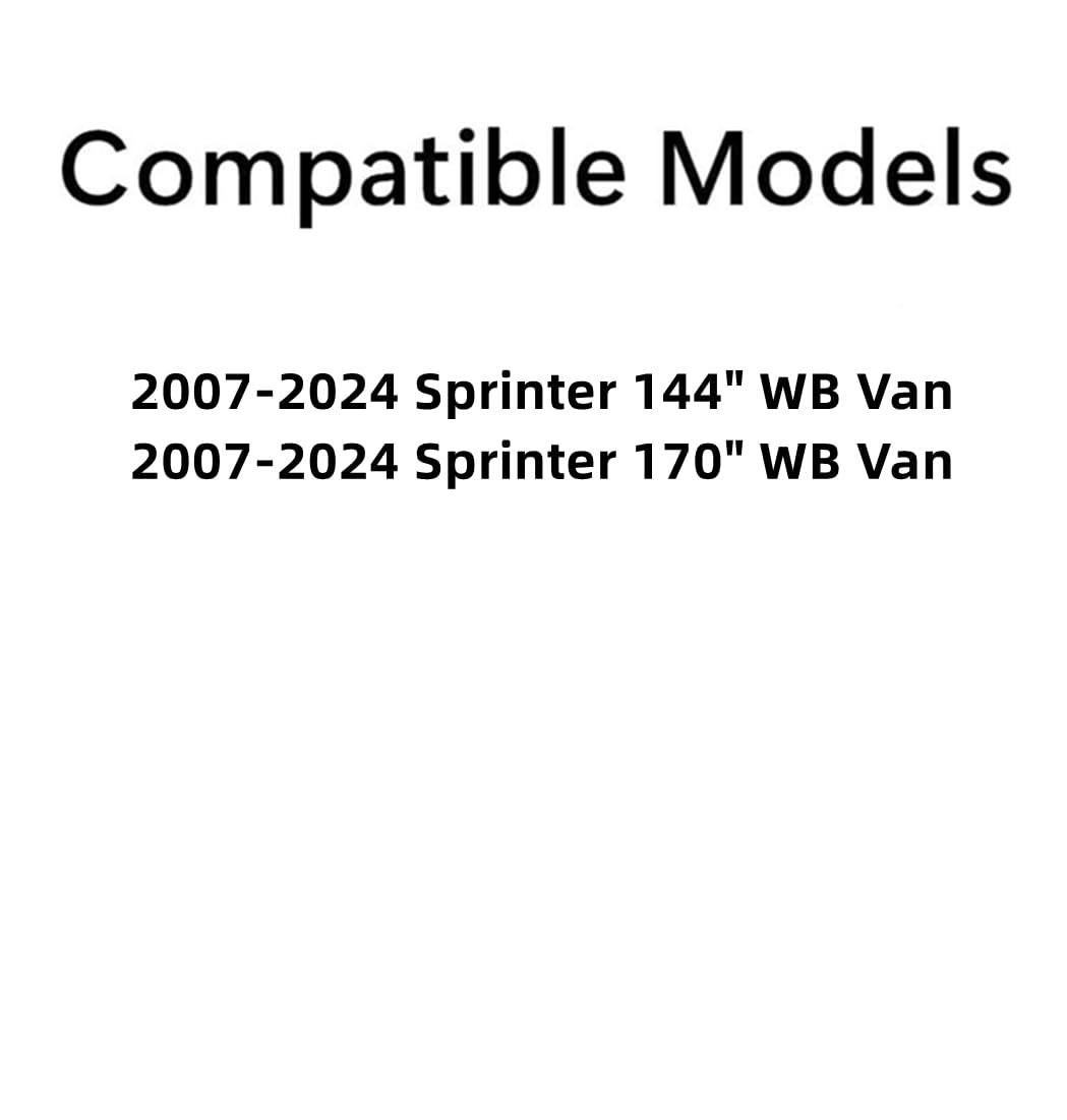 Privacy Passenger Right Side Sliding Cargo Door Window Door Glass Compatible with Freightliner Sprinter/Mercedes Benz Sprinter/Dodge Sprinter 144 & 170 WB Van 2007-2024 Models