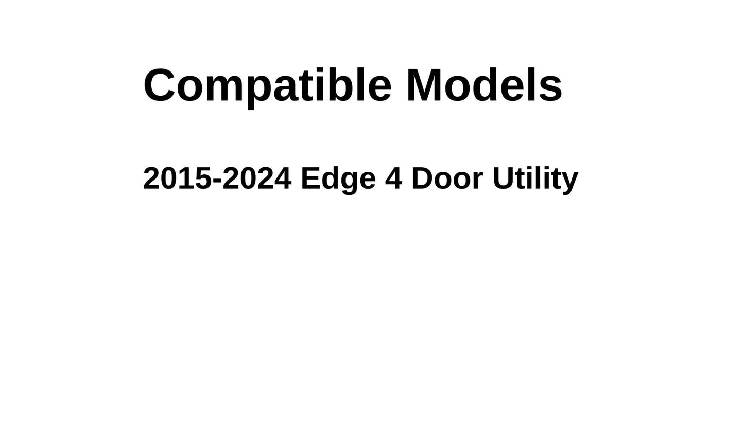 Passenger Right Side Rear Door Window Door Glass Compatible with Ford Edge 2015-2024 Models