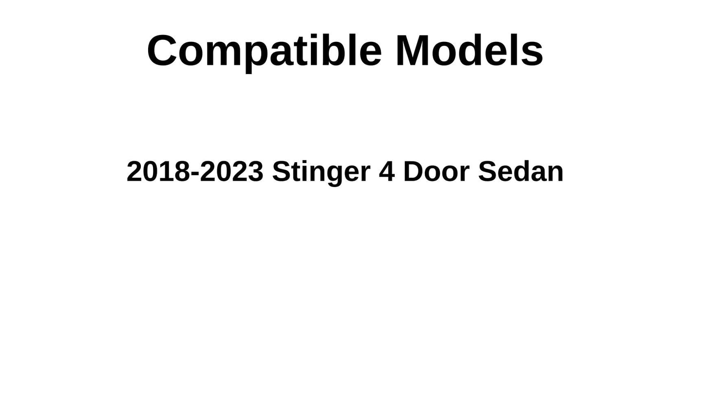 Tempered Passenger Right Side Rear Door Window Door Glass Compatible with Kia Stinger 2018-2023 Models