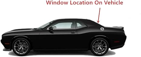 Heated With Remote Star Feature Back Window Back Glass Compatible with Dodge Challenger 2015-2023 Models
