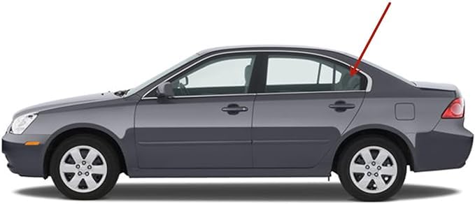 Driver Left Side Rear Vent Vent Glass Compatible with Kia Optima 2007-2010 Models