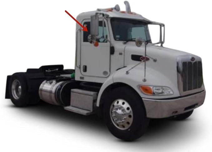 Passenger Right Side Front Door Window Glass Compatible with 2008-2018 Peterbilt 325 / 335 / 337 2014-2020 Models