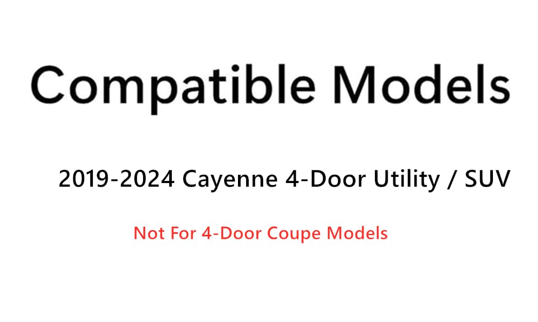 Tempered Heated 4-Connectors Style Rear Tailgate Liftgate Window Back Glass Compatible with Porsche Cayenne 2019-2024 4-Door Utility / SUV Models (Not For Coupe)