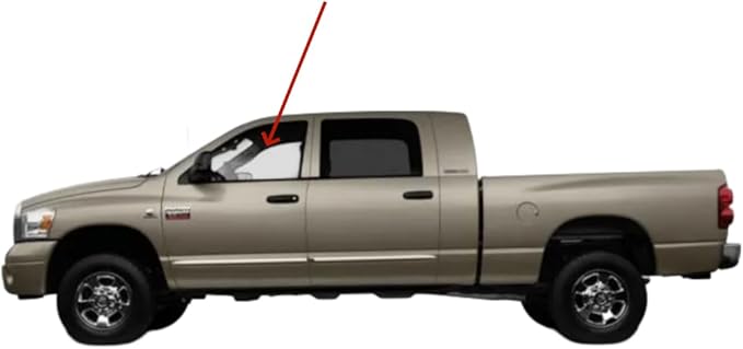 Laminated Driver Left Side Front Door Window Door Glass Compatible with Dodge Ram 1500/2500/3500/4500/5500 4 Door Crew/Extended Crew/Mega Cab Pickup 2006-2007 Models