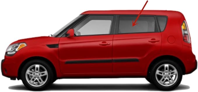 Factory Privacy Tinted Driver Left Side Rear Door Window Door Glass Compatible with Kia Soul 4 Door Hatchback 2010-2013 Models