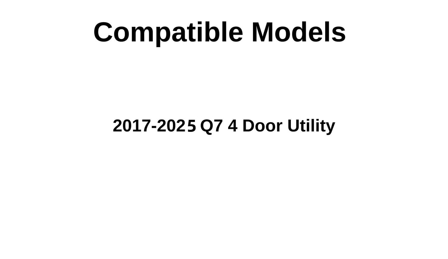 Tempered Passenger Right Side Front Door Window Door Glass Compatible with Audi Q7 2017-2025 Models