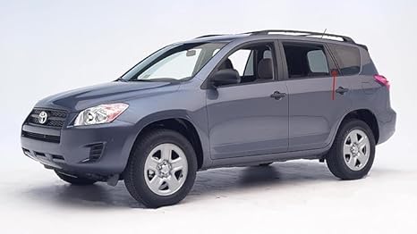 Driver Left Side Rear Vent Window Vent Glass Compatible with Toyota RAV4 2006-2012 4 Door Models