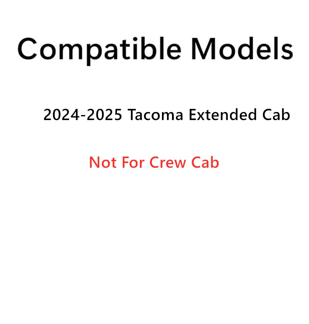 OEM Passenger Right Side Quarter Window Quarter Glass Compatible with Toyota Tacoma Pickup 2-Door Extended Cab 2024-2025 Models
