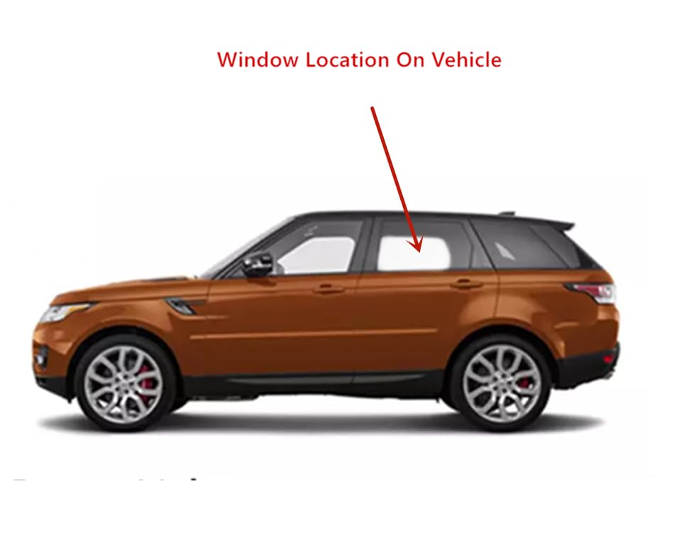 Tempered Driver Left Side Rear Door Window Glass Compatible with Range Rover Sport 2014-2022 Models