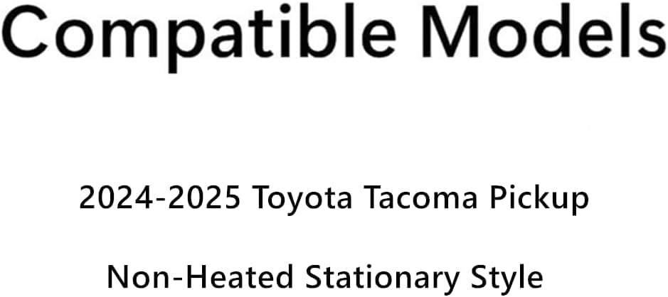 OEM Non-Heated Privacy Stationary Rear Window Back Glass Compatible with Toyota Tacoma Pickup 2024-2025 Pickup