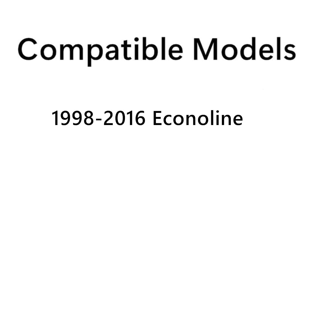 Tempered Movable Style Passenger Right Side Sliding Door Window Door Glass Compatible with Ford Econoline 1998-2016 Models