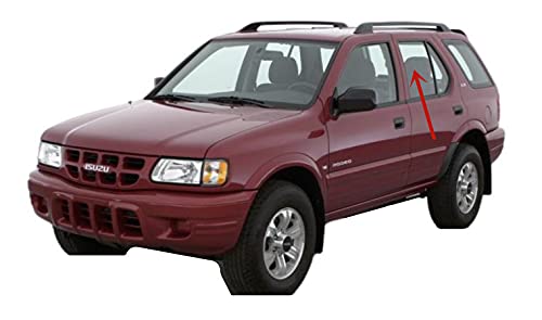 Driver Left Side Rear Door Window Door Glass Compatible with Isuzu Rodeo 1998-2004 Models/Honda Passport 1998-2002 Models