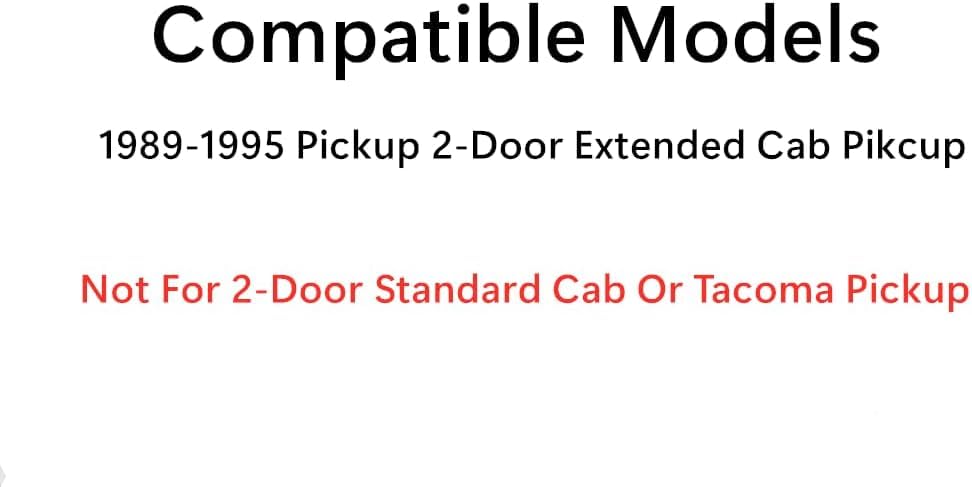 With Gasket Include Sliding Back Window Back Glass Slider Compatible with Toyota Pickup 2-Door Extended Cab 1989-1995 Models (Not For Standard Pickup Or Tacoma)