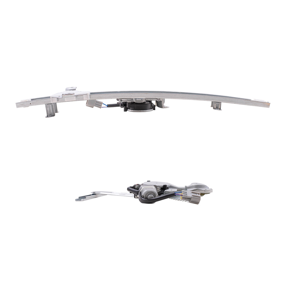 Driver Left and Passenger Right Front and Rear Power Window Regulators With Motor Compatible With 13-24 Leaf
