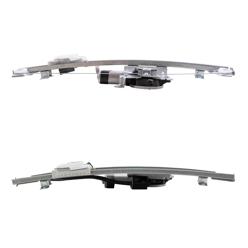 Power Window Regulators with Motor Front Driver Side with 6 Pin Connector and Front Passenger Side with 2 Pin Connector Comaptible with 2013-2018 Altima Sedan