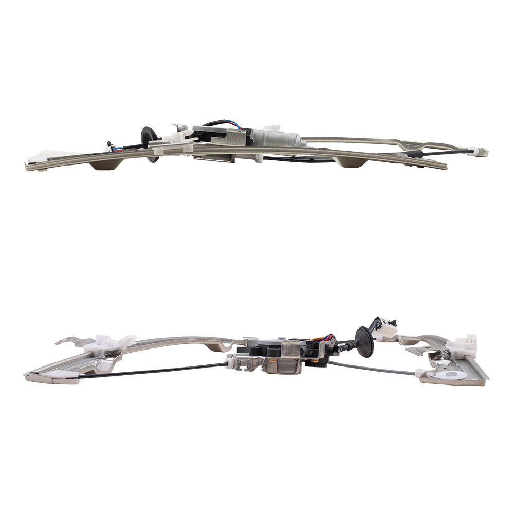 Front Driver and Passenger Side Power Window Regulators with Motor Compatible with 2002-2006 Altima