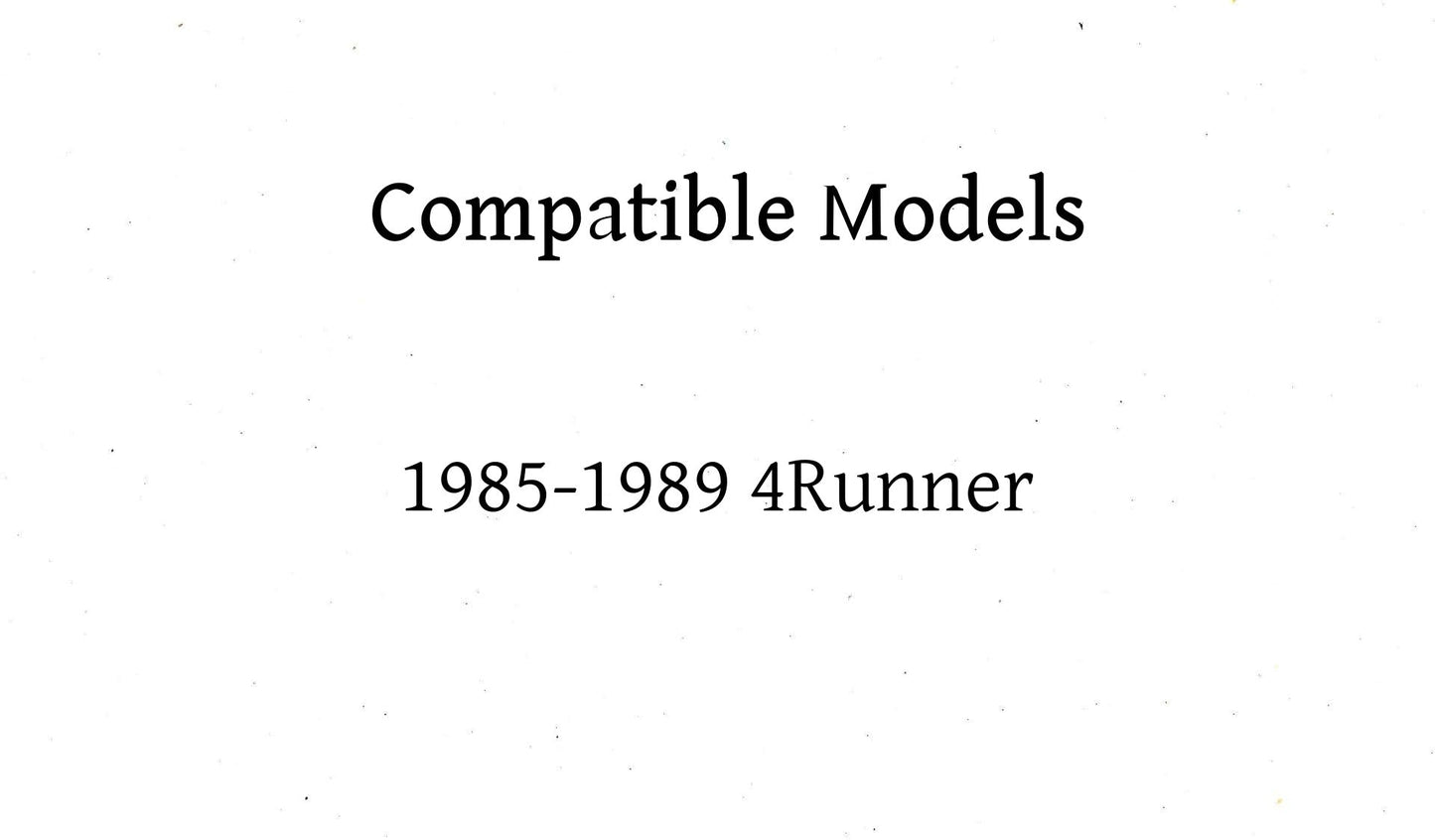 Driver Left Side Front Vent Window Vent Glass Compatible with Toyota 4Runner 1985-1989 Models