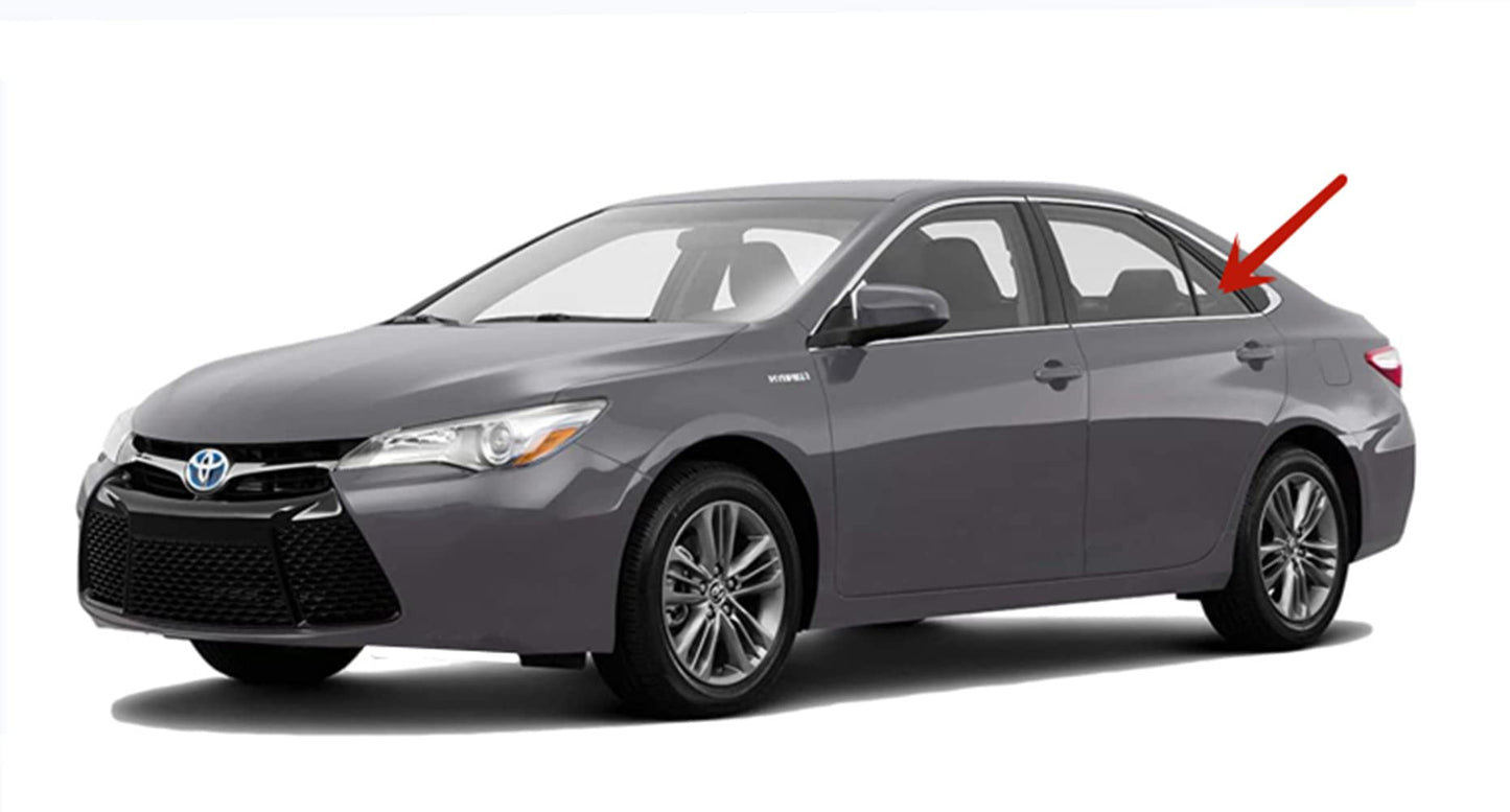 Driver Left Side Rear Vent Window Vent Glass Compatible with Toyota Camry 4 Door Sedan 2015-2017 Models