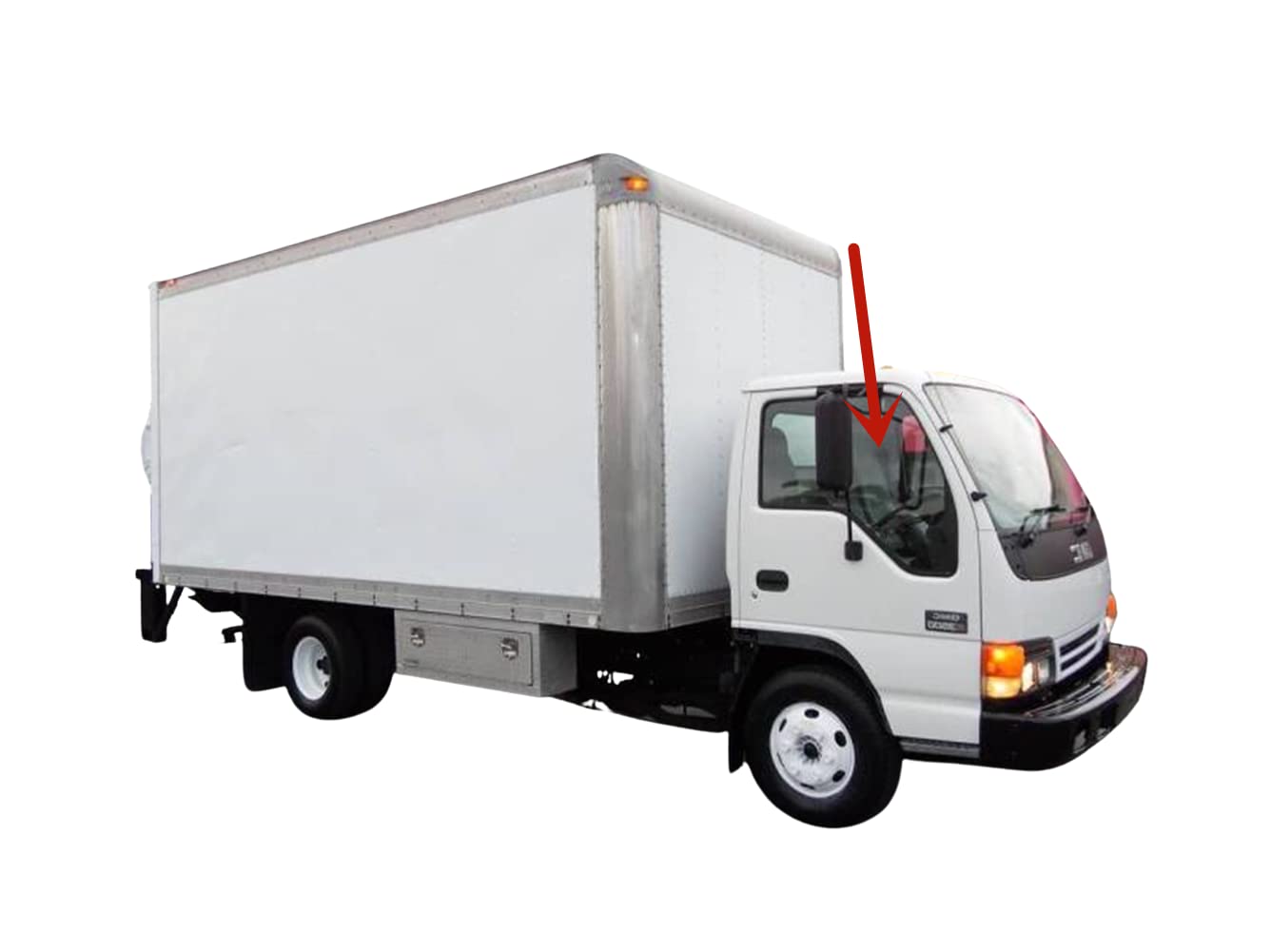 Passenger Right Side Front Door Window Door Glass Compatible with Chevrolet/GMC W3500 W4500 W5500 1999-2006 & Chevrolet Tiltmaster W4 1995-1998 & GMC Forwad W4 1995-1998