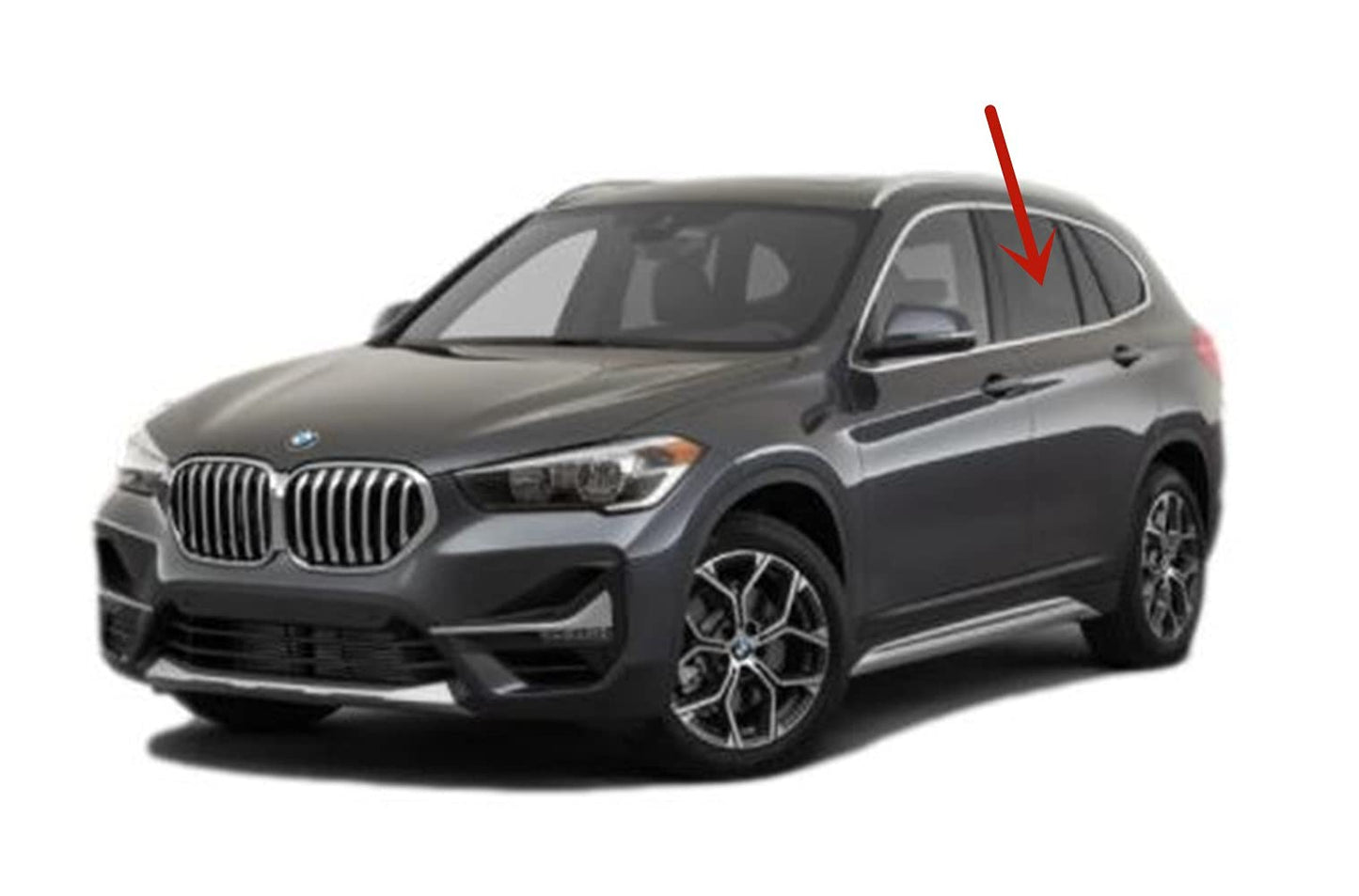 Privacy Driver Left Side Rear Door Window Door Glass Compatible with BMW X1 2016-2022 Models