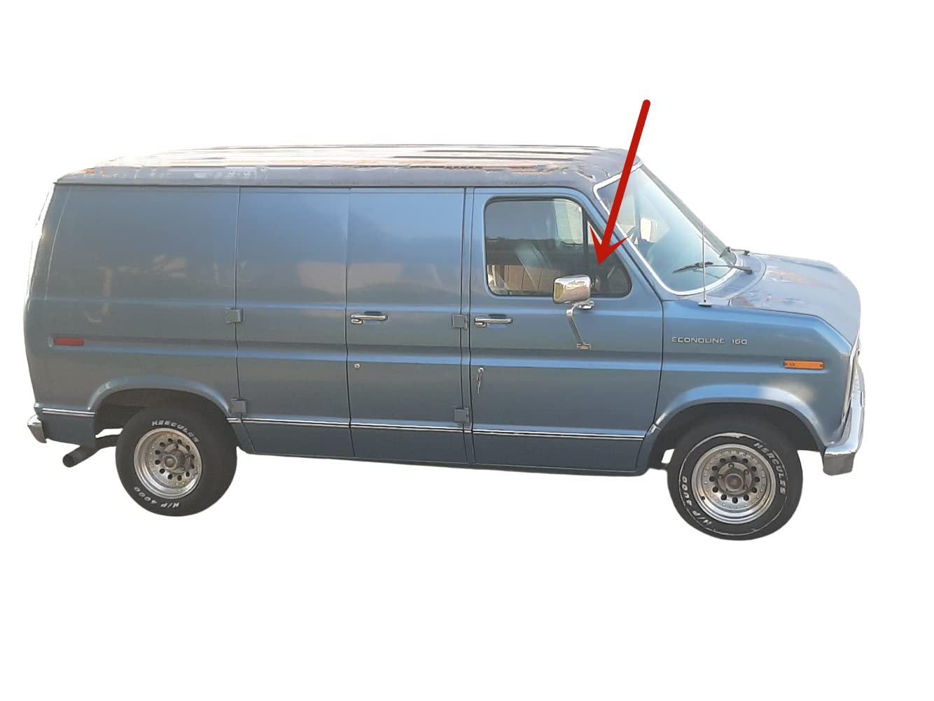 Passenger Right Side Front Vent Window Vent Glass Compatible with Ford Econoline 1985-1991 Models