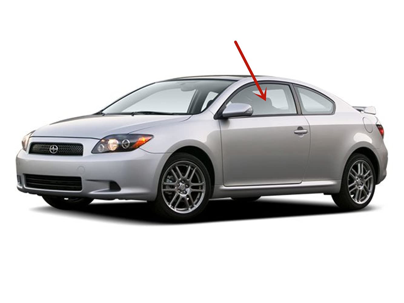 Driver Left Side Door Window Door Glass Compatible with Scion TC 2 Door Coupe 2005-2010 Models
