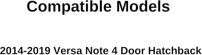 Driver Left Side Quarter Window Quarter Glass Compatible with Nissan Versa Note 2014-2019 Models