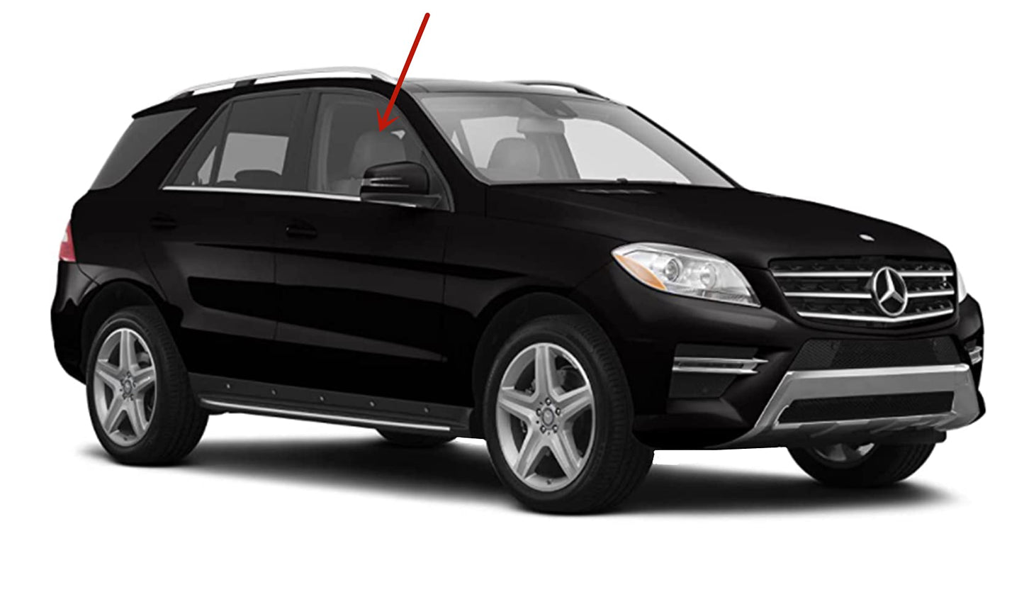 Passenger Right Side Front Door Window Door Glass Compatible with Mercedes Benz ML250 ML350 ML400 ML550 ML63AMG 2012-2015 Models