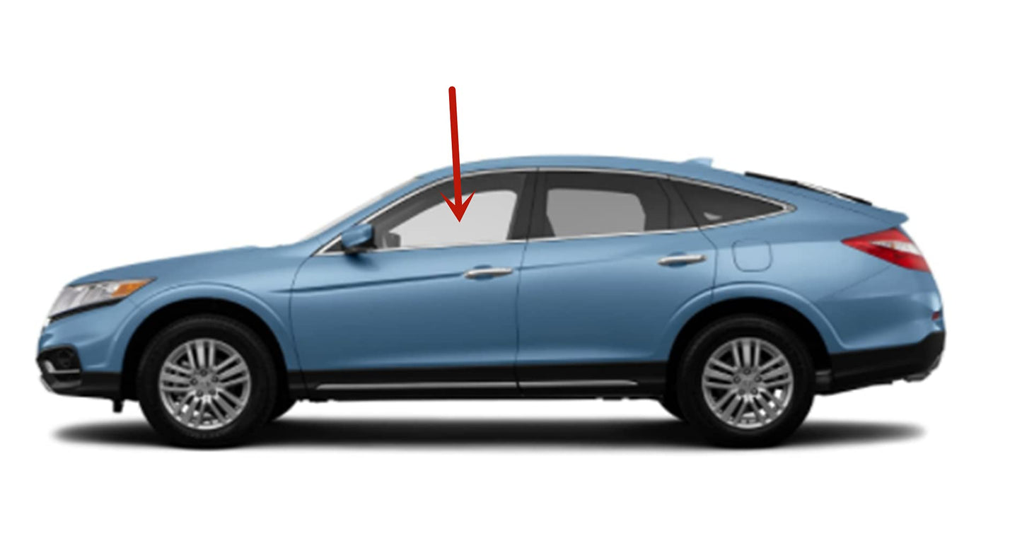 Driver Left Side Front Door Window Door Glass Compatible with Honda Crosstour 2010-2016 Models