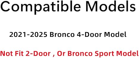 Tempered Privacy Driver Left Side Quarter Window Quarter Glass Compatible with Ford Bronco 2021-2025 4 Door Models